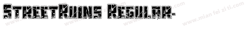 StreetRuins Regular字体转换